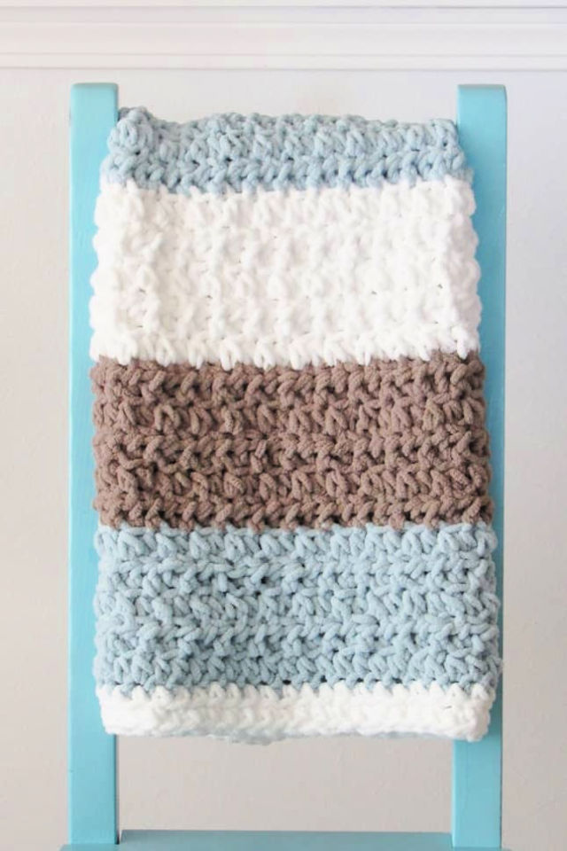 30 Free Crochet Baby Boy Blanket Patterns - Blitsy