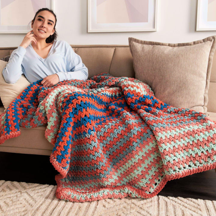 40 Free Crochet Bernat Blanket Yarn Patterns - Blitsy