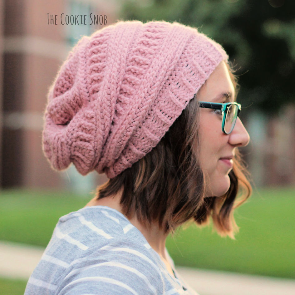 40 Free Slouchy Beanie Crochet Patterns (Hat Pattern)