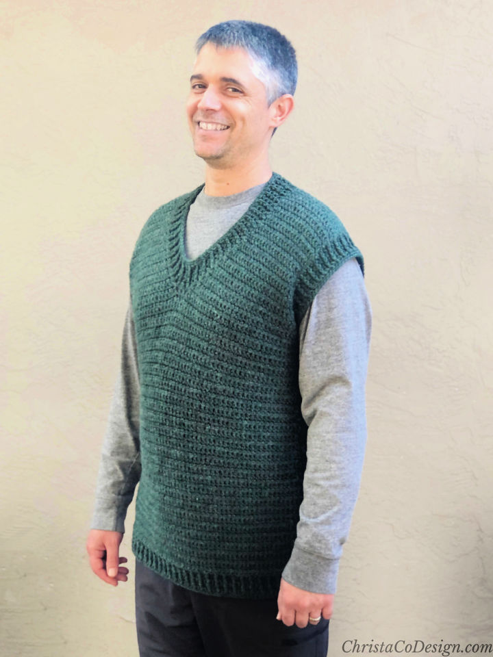 25 Free Crochet Men's Sweater Patterns (Cardigan Pattern) Blitsy