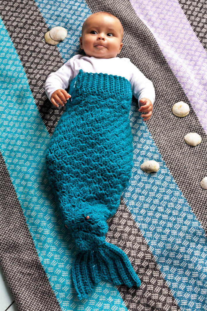 35 Free Crochet Mermaid Tail Patterns (Blanket Pattern)