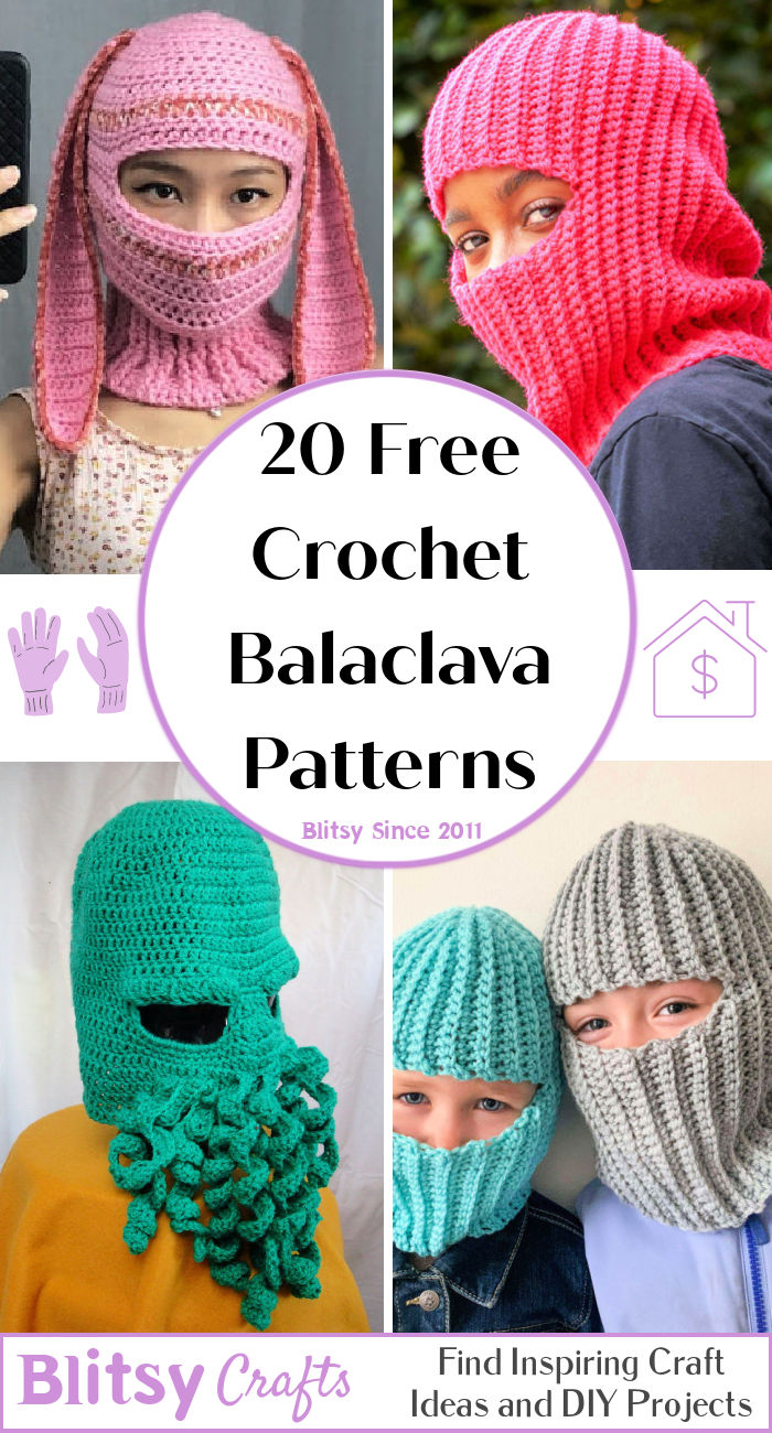 20 Free Crochet Balaclava Patterns (Ski Mask Pattern)