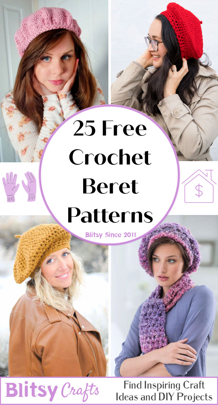 25 Free Crochet Beret Patterns Easy Pattern In Pdf