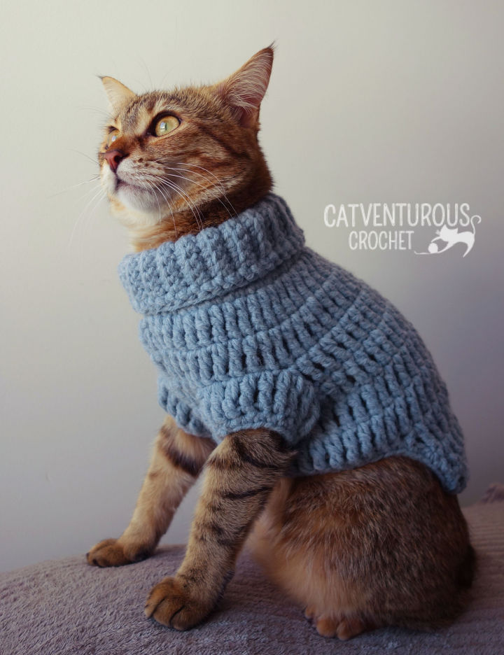 14 Free Crochet Cat Sweater Patterns Blitsy