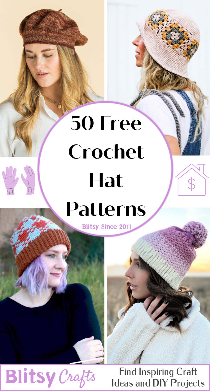 50 Free Crochet Hat Patterns for Beginners (2023) - Blitsy