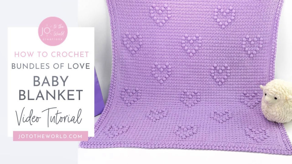 25 Free Crochet Heart Blanket Patterns - Blitsy