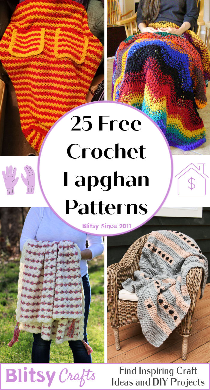 25 Free Lapghan Crochet Patterns (Lap Blanket Pattern)
