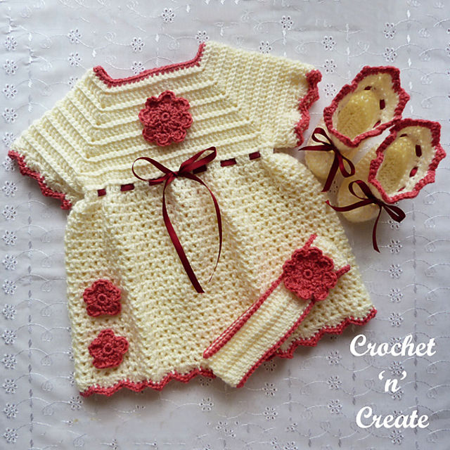 25 Free Crochet Baby Dress Patterns - Blitsy