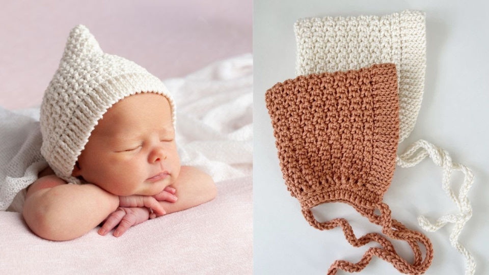 25 Free Crochet Baby Bonnet Patterns (Easy Pattern)