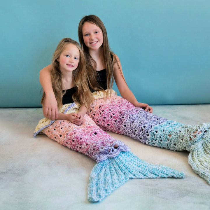 35 Free Crochet Mermaid Tail Patterns (Blanket Pattern)