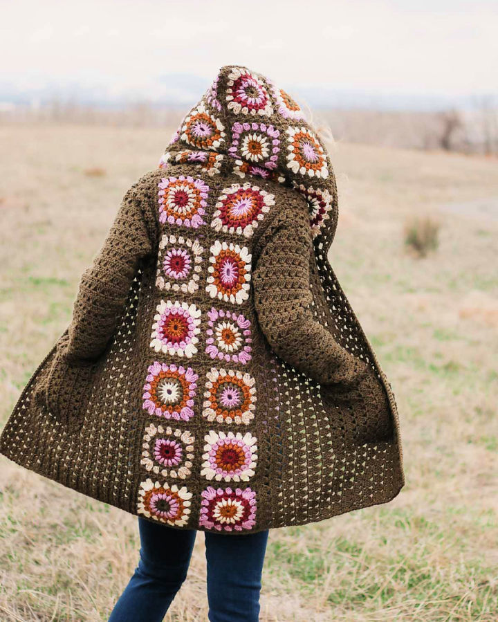 35 Free Crochet Granny Square Cardigan Patterns Blitsy