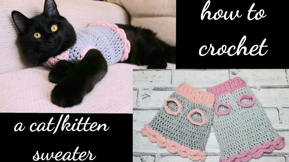 14 Free Crochet Cat Sweater Patterns Blitsy