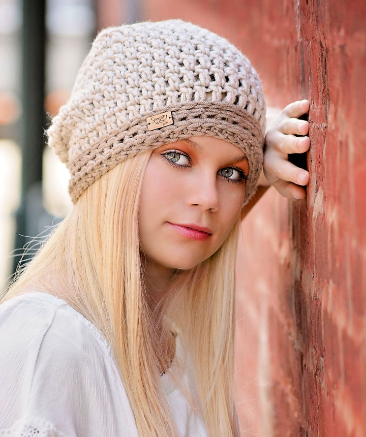 40 Free Slouchy Beanie Crochet Patterns (Hat Pattern)