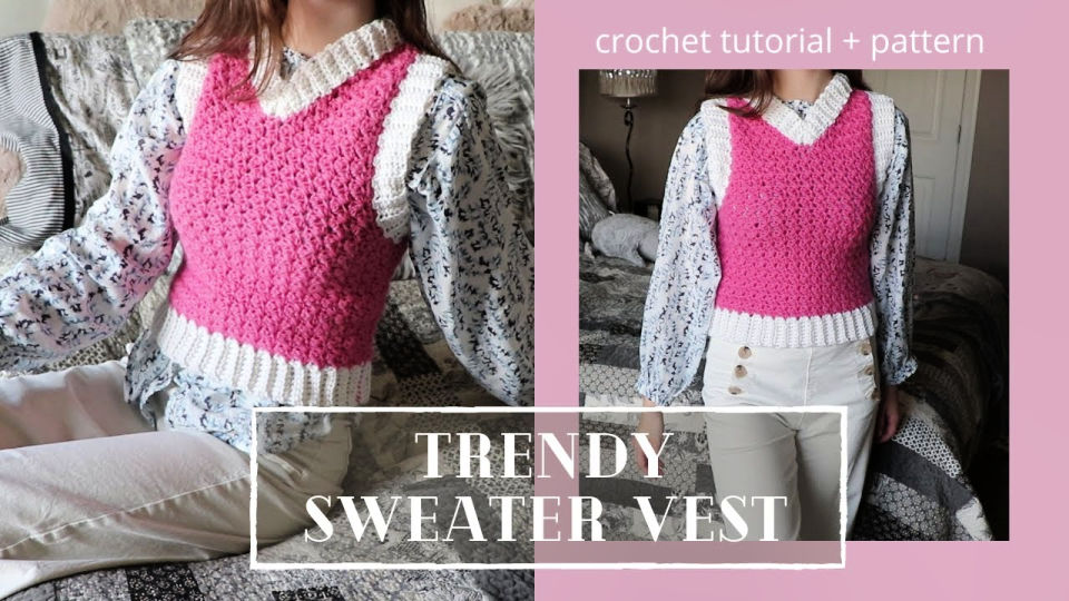 25 Free Crochet Sweater Vest Patterns for Beginners Blitsy