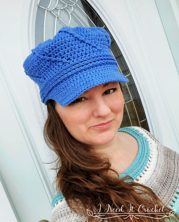 20 Free Crochet Newsboy Hat Patterns (Cap Pattern) Blitsy