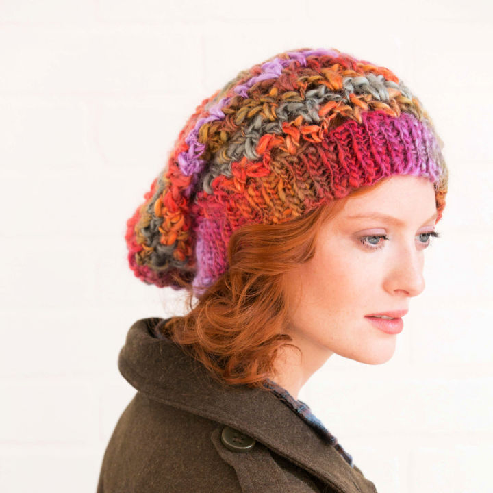 40 Free Slouchy Beanie Crochet Patterns (Hat Pattern)