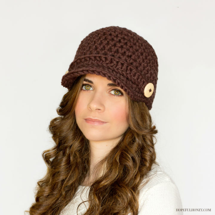 20 Free Crochet Newsboy Hat Patterns (Cap Pattern) - Blitsy