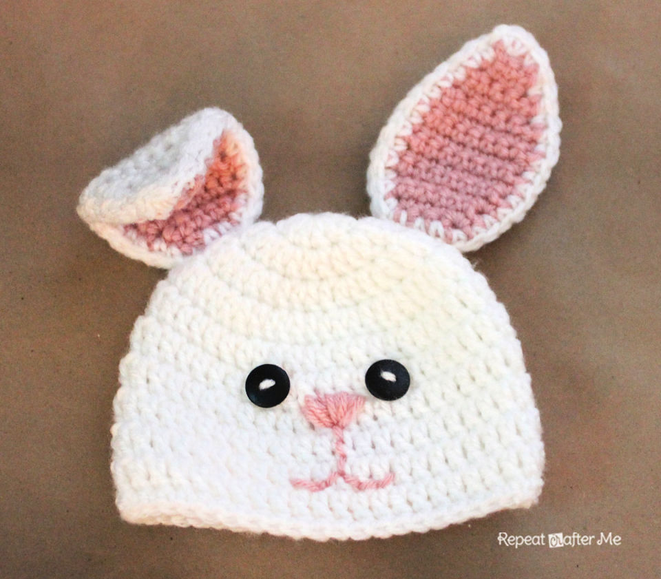 25 free crochet bunny hat patterns bunny ears pattern 