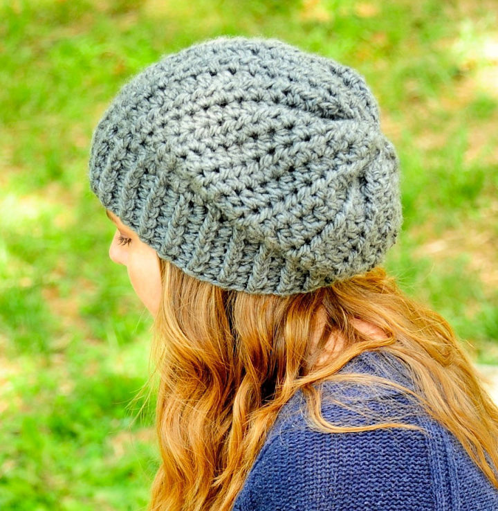 40 Free Slouchy Beanie Crochet Patterns (Hat Pattern)