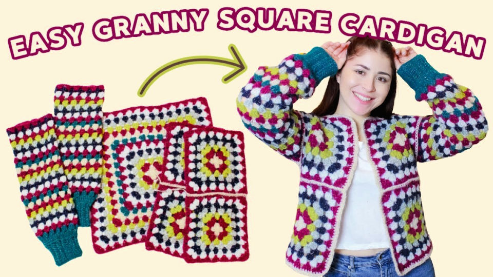 35 Free Crochet Granny Square Cardigan Patterns Blitsy