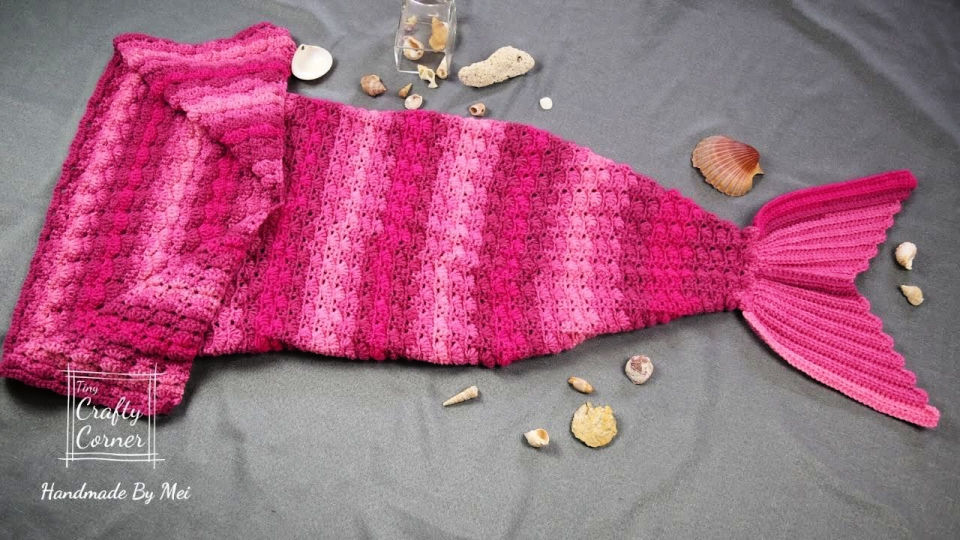 35 Free Crochet Mermaid Tail Patterns (Blanket Pattern)