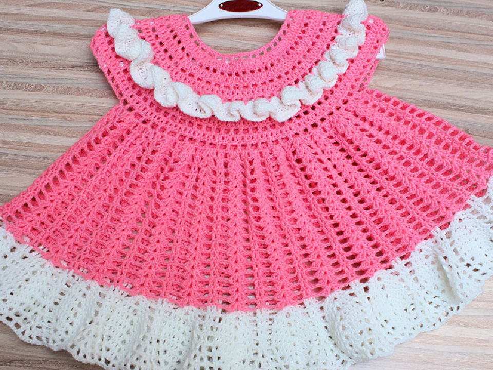 25 Free Crochet Baby Dress Patterns - Blitsy