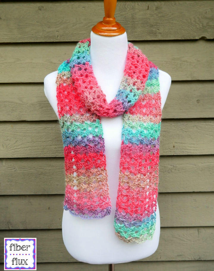 25 Free Lacy Crochet Scarf Patterns (Lace Scarf Pattern)