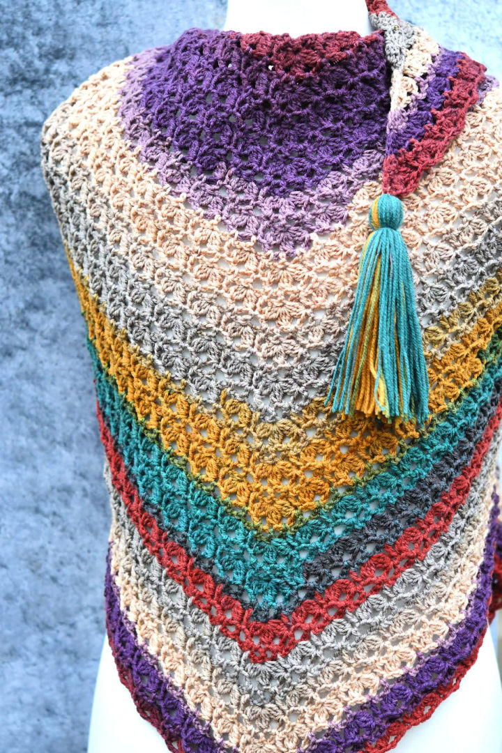 25 Free Crochet Triangle Shawl Patterns for Beginners - Blitsy