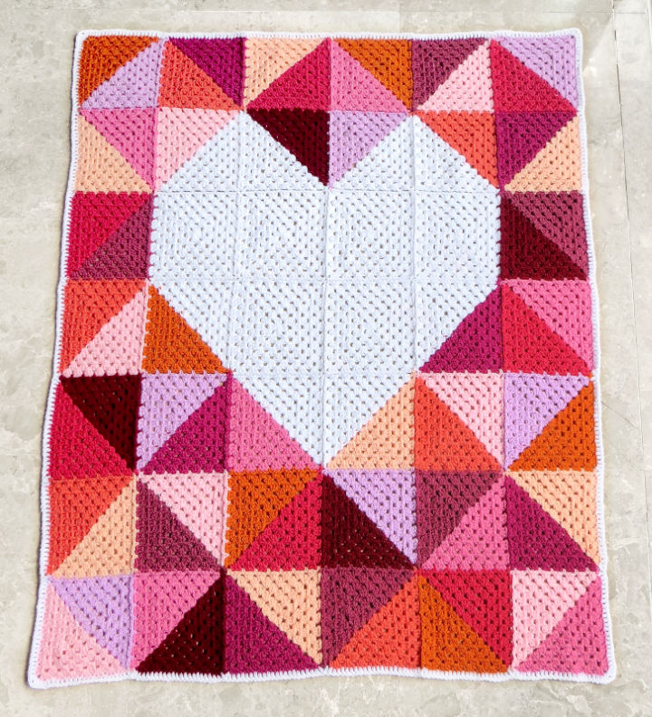 25 Free Crochet Heart Blanket Patterns Blitsy