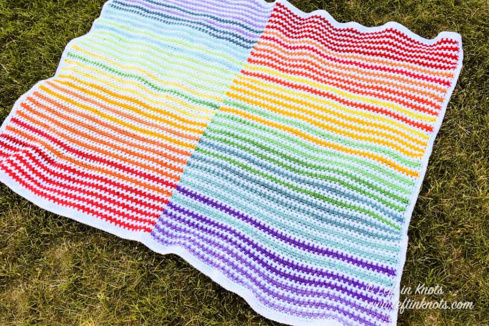 25 Free Crochet Rainbow Blanket Patterns Blitsy