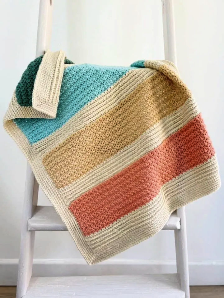 30 Free Striped Crochet Blanket Patterns Blitsy