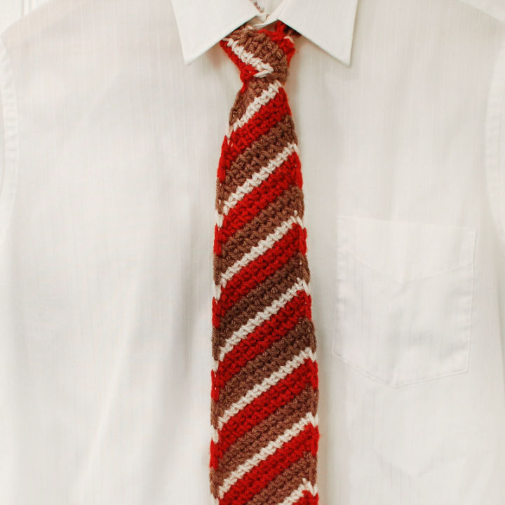 tunisian crochet tie pattern