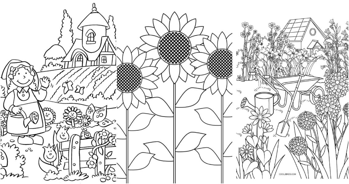 Vegetable Garden Coloring Pages