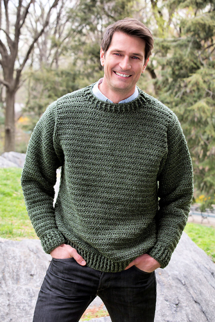 25 Free Crochet Men's Sweater Patterns (Cardigan Pattern) Blitsy