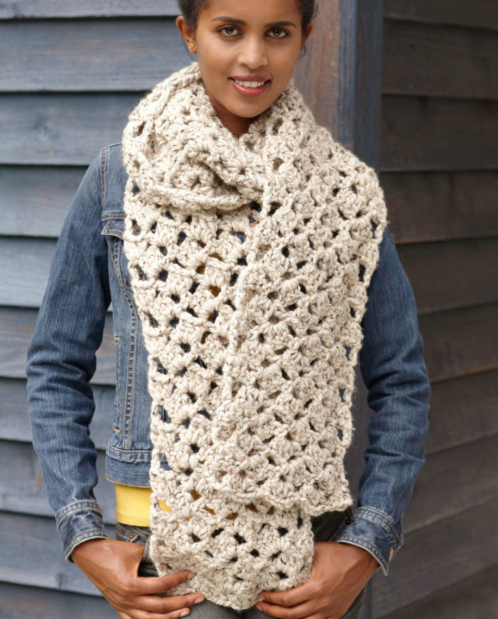 25 Free Lacy Crochet Scarf Patterns (Lace Scarf Pattern)