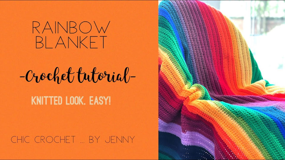 25 Free Crochet Rainbow Blanket Patterns Blitsy