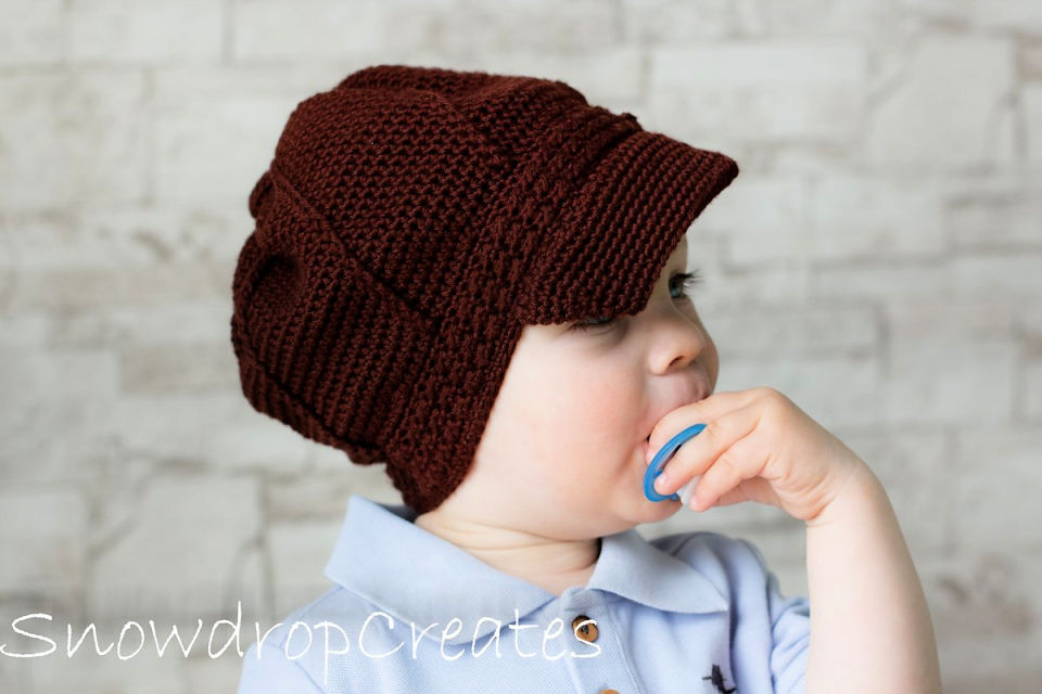 20 Free Crochet Newsboy Hat Patterns (Cap Pattern) Blitsy