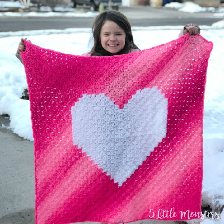 25 Free Crochet Heart Blanket Patterns Blitsy