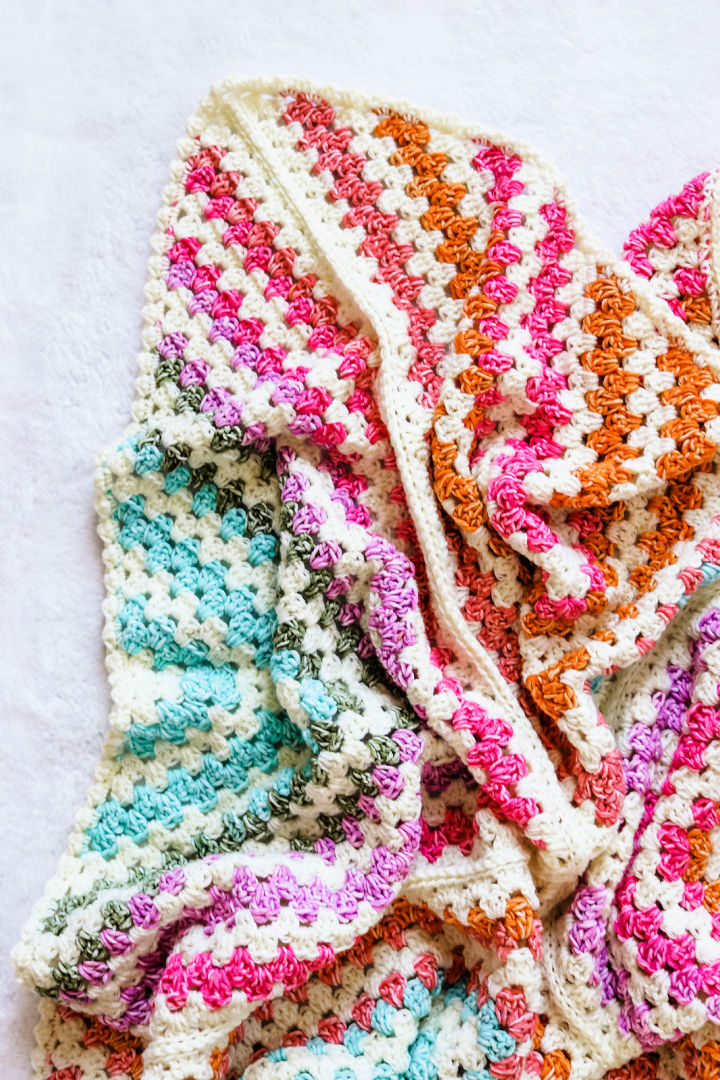 30 Free Striped Crochet Blanket Patterns - Blitsy