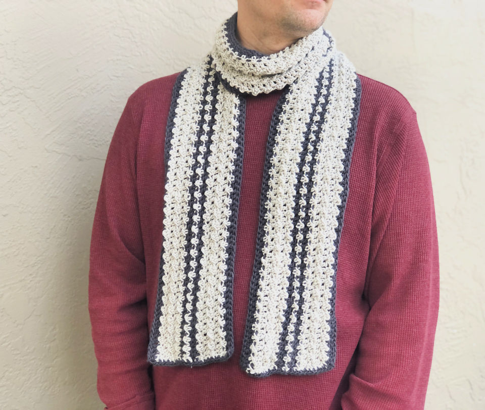 25 Free Mens Crochet Scarf Patterns Easy Pattern Blitsy