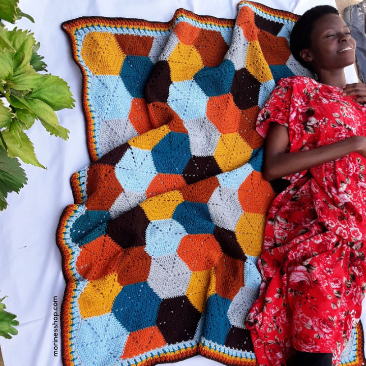 25 Free Crochet Hexagon Blanket Patterns - Blitsy