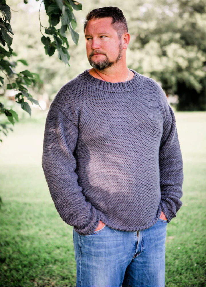 25 Free Crochet Mens Sweater Patterns Cardigan Pattern Blitsy