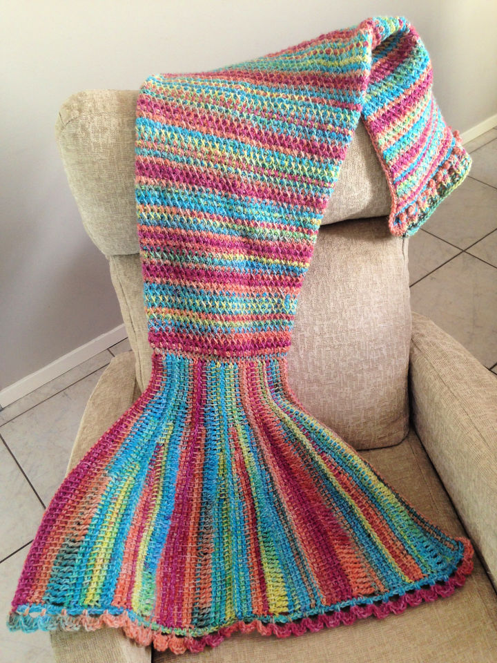 35 Free Crochet Mermaid Tail Patterns (Blanket Pattern)