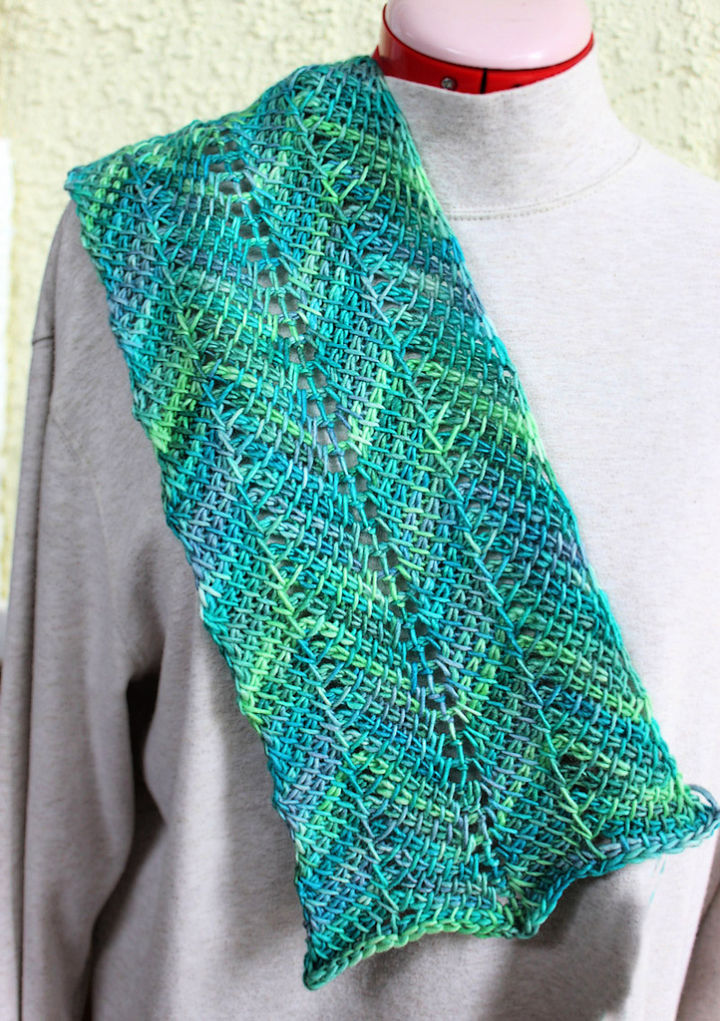 25 Free Tunisian Crochet Scarf Patterns Blitsy