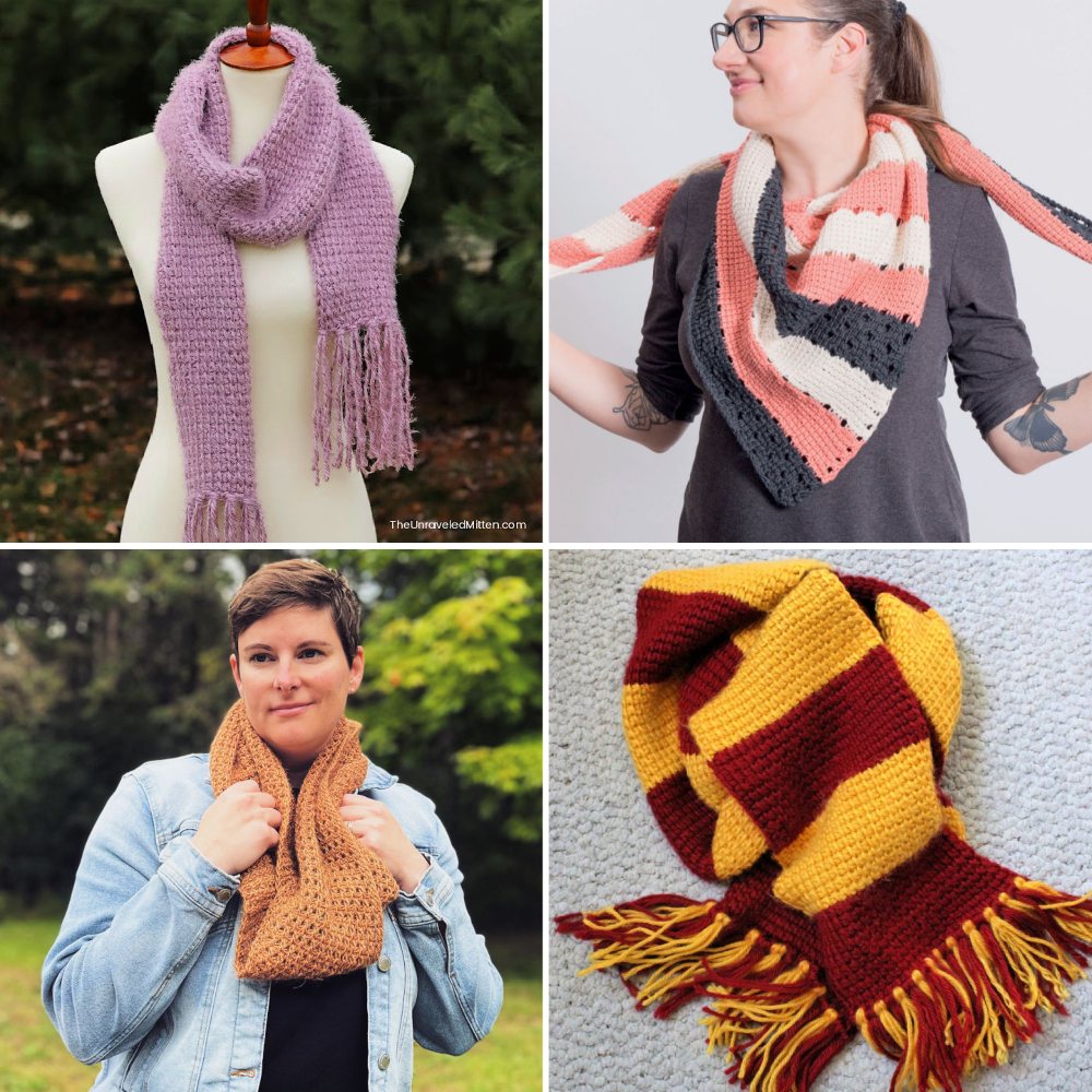 harry potter scarf tunisian crochet