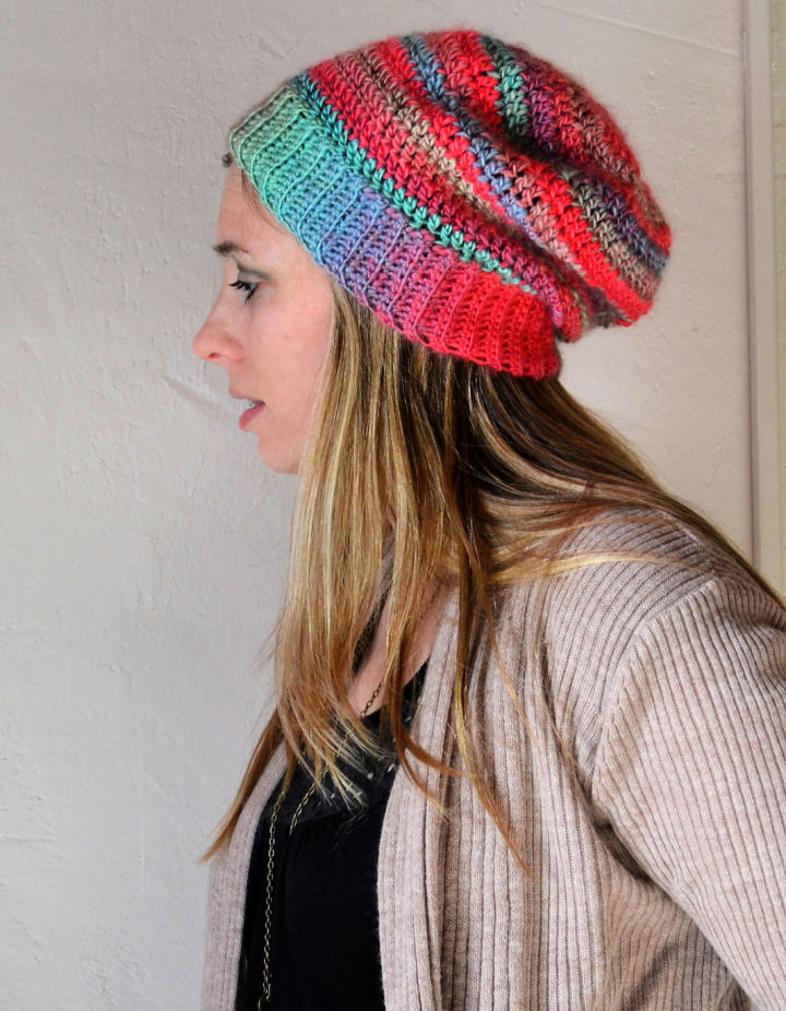 40 Free Slouchy Beanie Crochet Patterns (Hat Pattern)