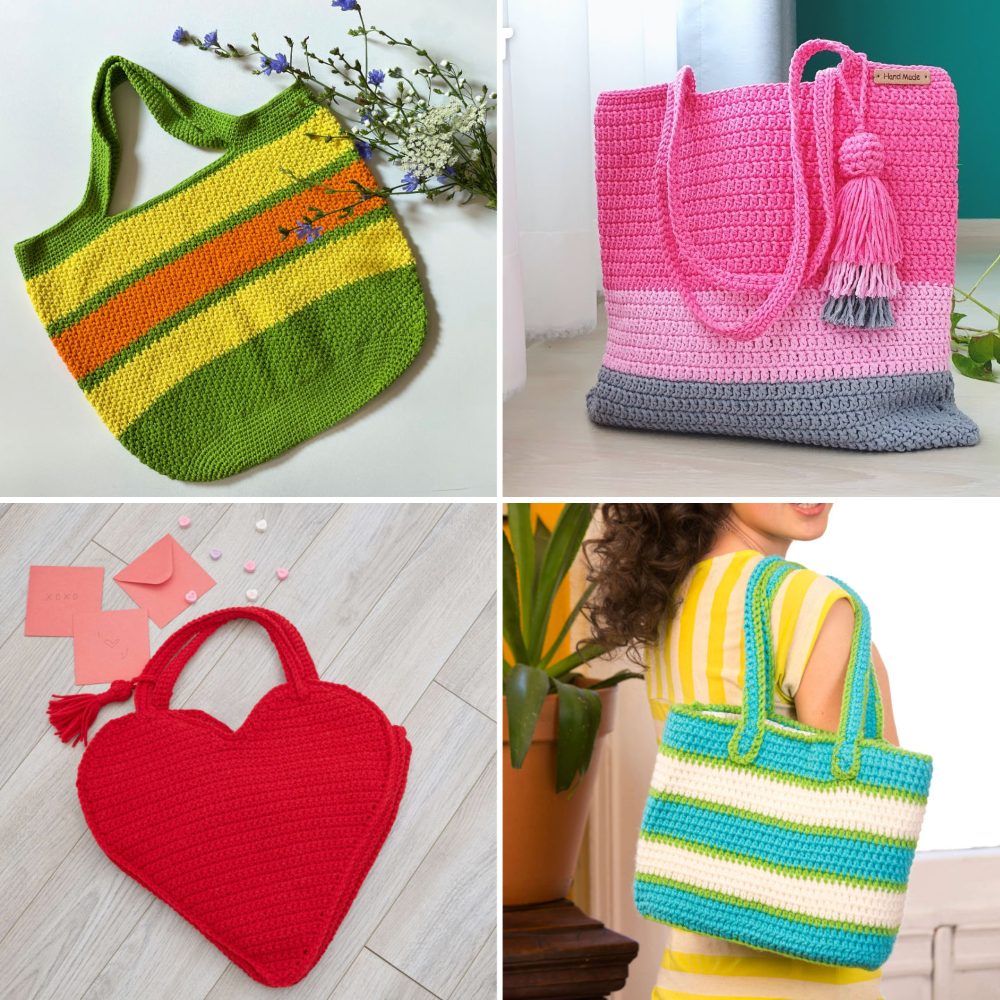 25 Free Crochet Tote Bag Patterns (Easy Pattern PDF) - Blitsy