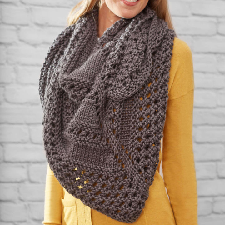 Triangle Shawl Knitting Pattern - Blitsy
