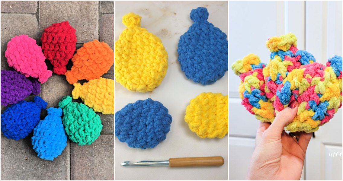 20 Reusable Crochet Water Balloons (Free Pattern) Blitsy