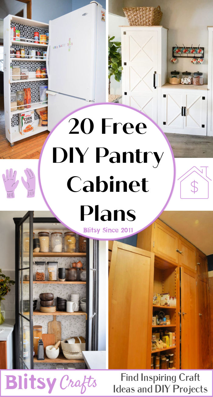 DIY Pantry Cabinet To Organize Your Kitchen Space - Blitsy